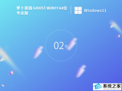 萝卜家园Ghost Windows11 64位专业纯净版V20