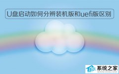 U盘启动如何分辨装机版和uefi版区别的问题